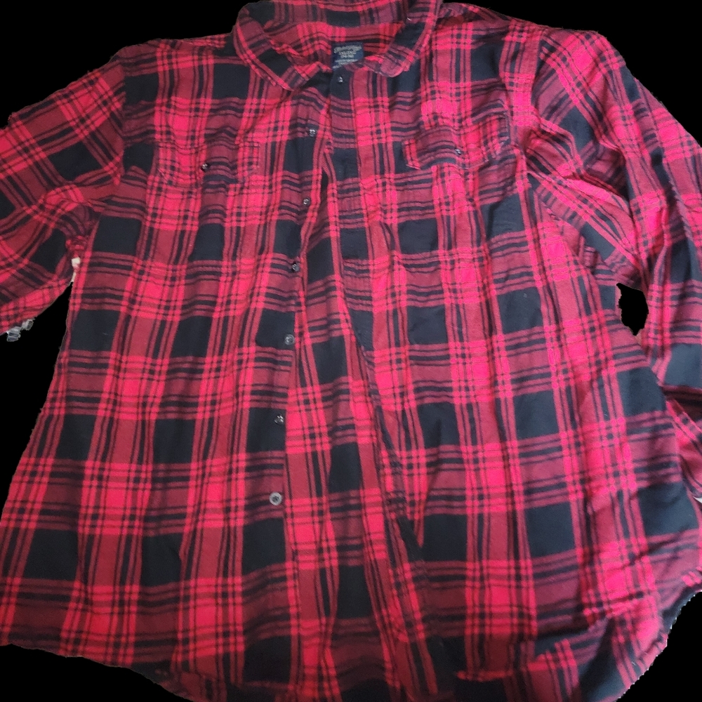Faded Glory Long Sleeve Button Down 3xl